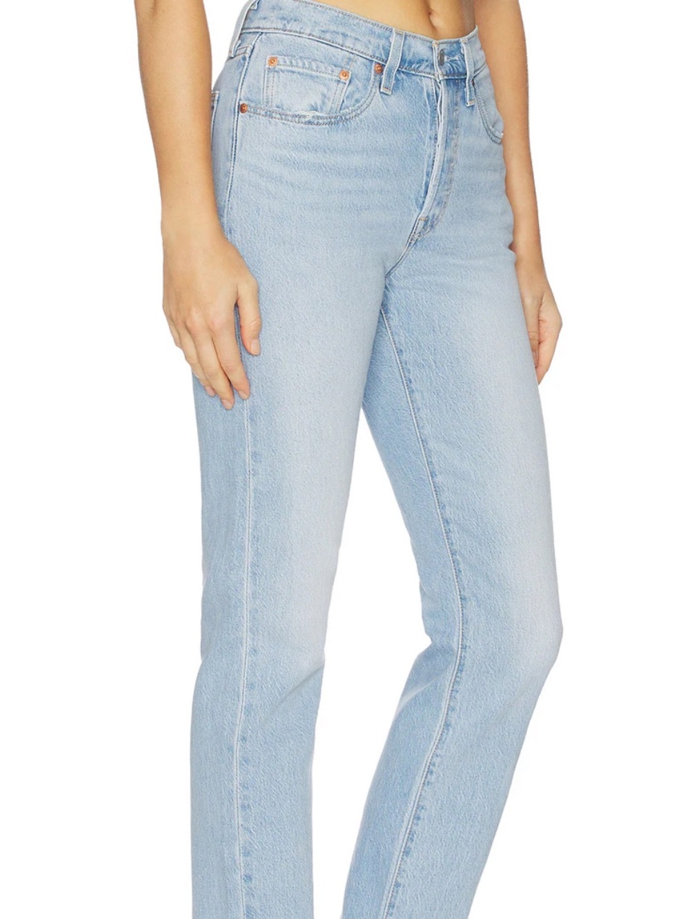 Levi’s Light Blue High-Rise Straight Jeans - Women 27x30